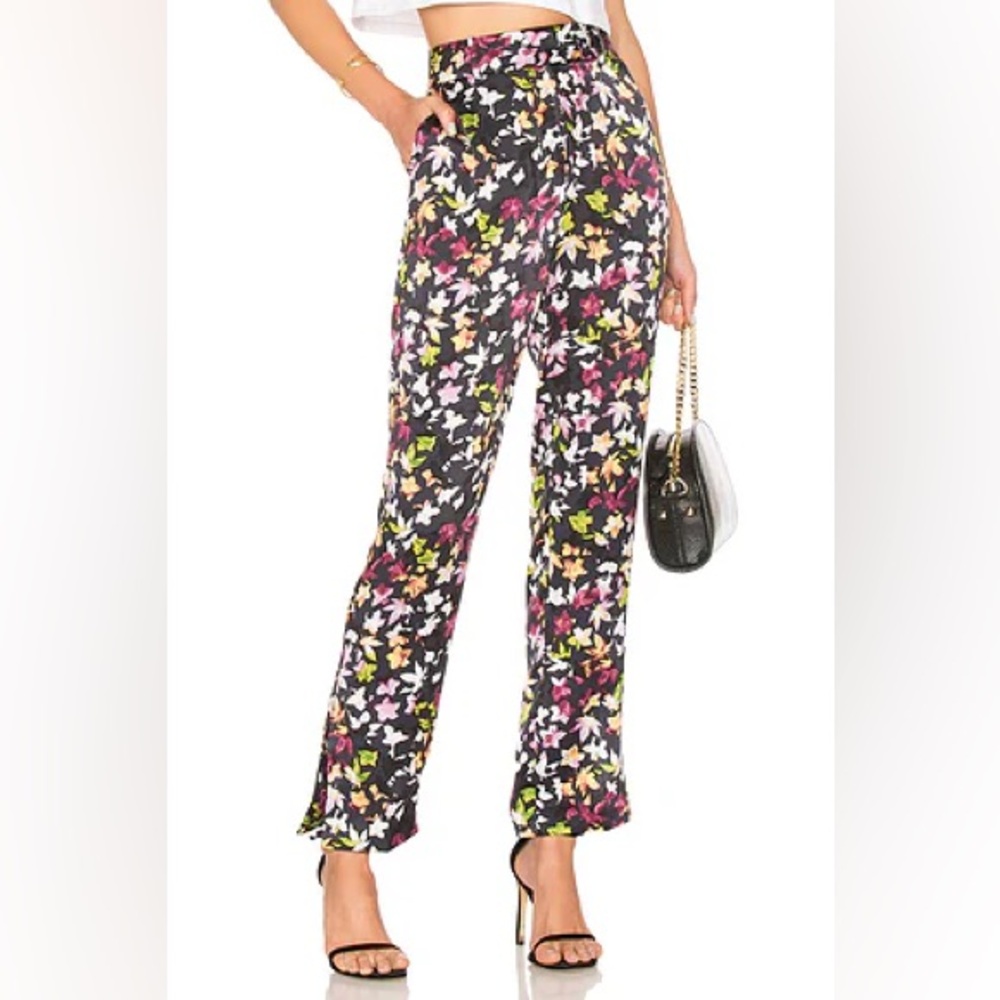 Equipment Florence Floral Print 100% Silk Trousers NWT Size XS
